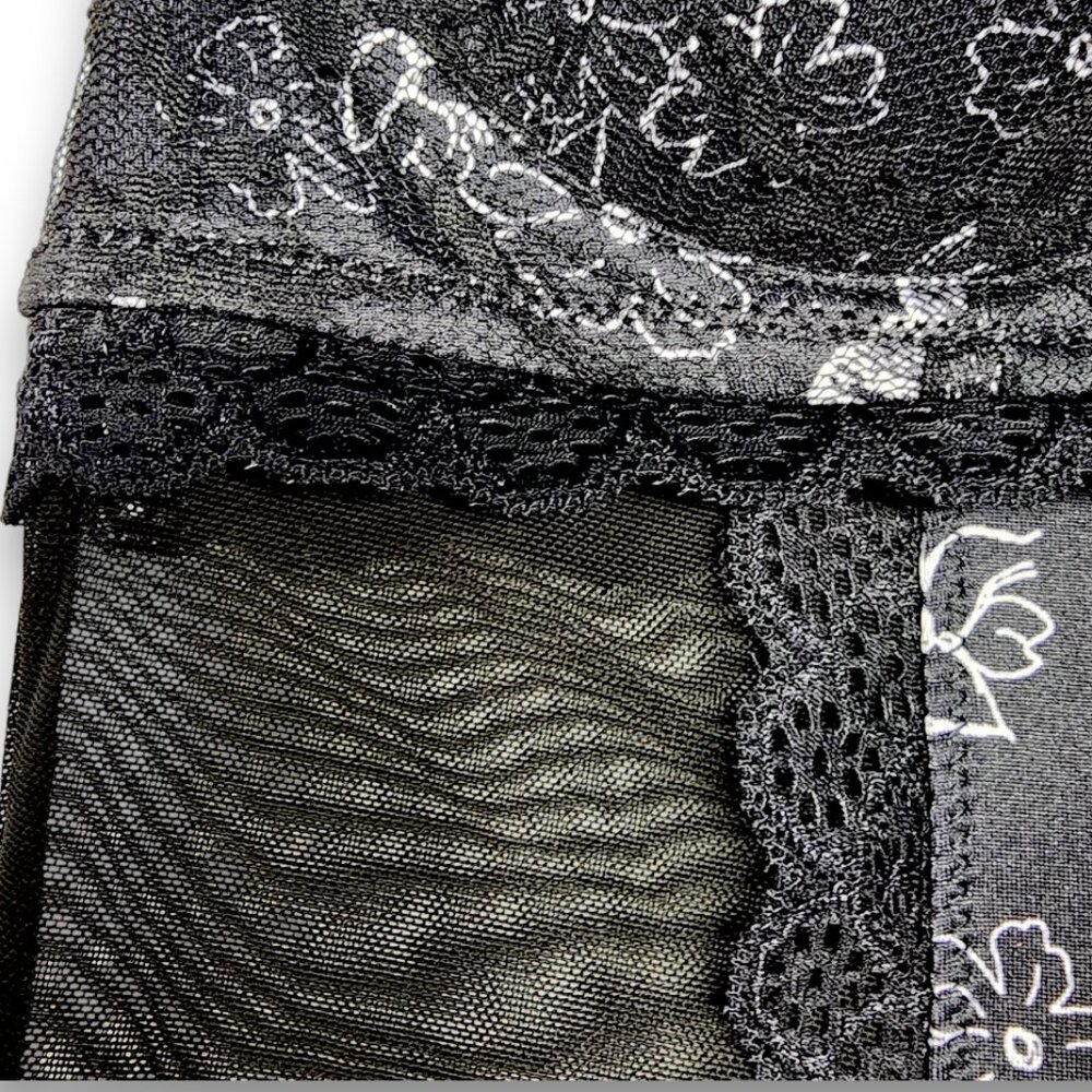 Jessica Simpson intimates  Babydoll Lingerie- SMALL- Black & White- Women's - Picture 6 of 14
